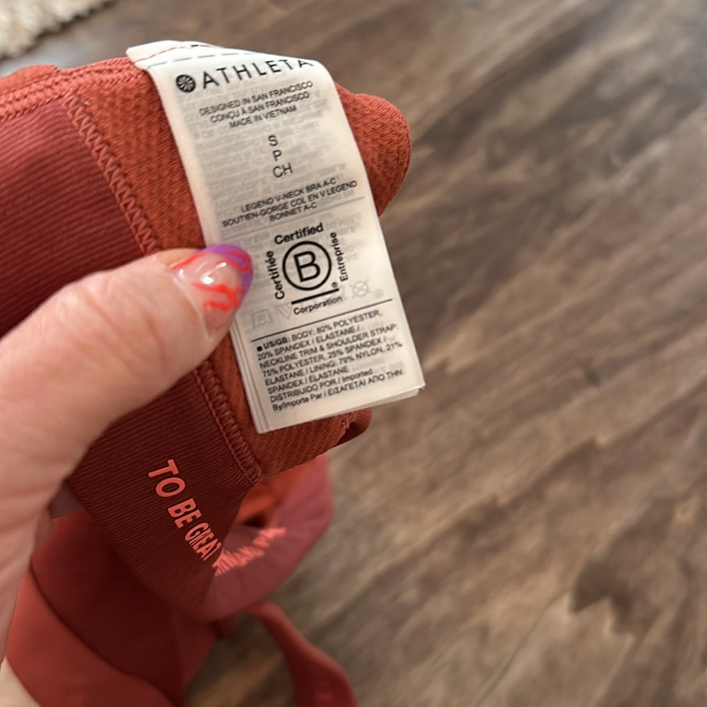 Athleta Allyson Felix Legend V-Neck Sports bra - Picture 5 of 6